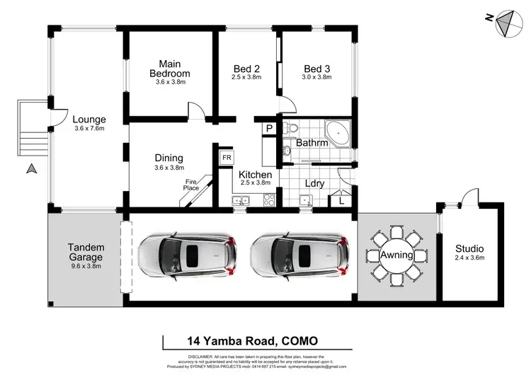 Floorplan of Homely house listing, 14 Yamba Road, Como NSW 2226