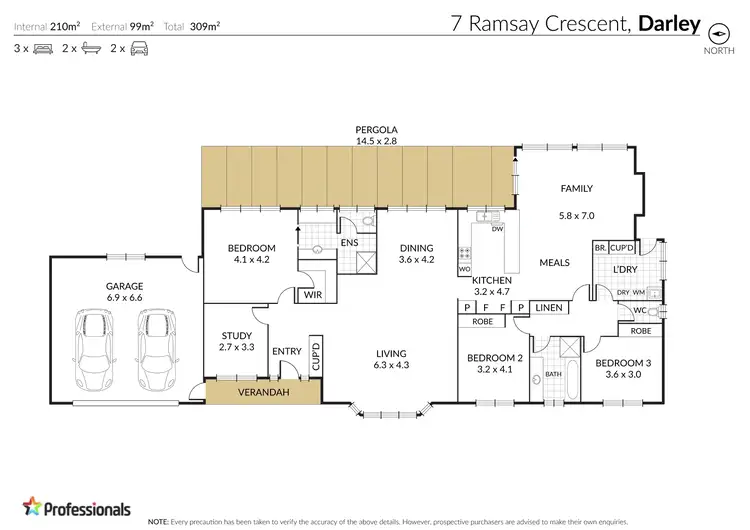 Floorplan of Homely house listing, 7 Ramsay Crescent, Darley VIC 3340