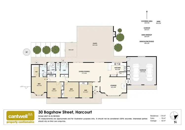 Floorplan of Homely house listing, 30 Bagshaw Street, Harcourt VIC 3453