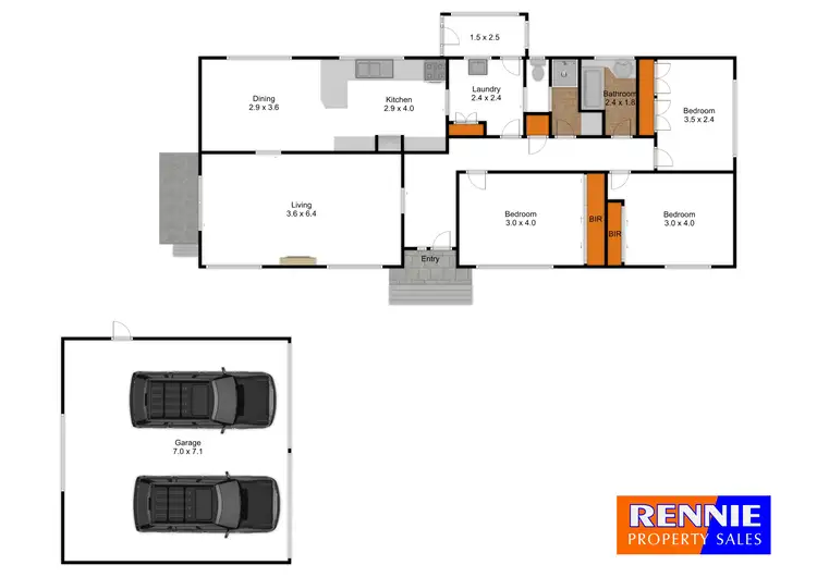 Floorplan of Homely house listing, 35 Alfred Drive, Yinnar VIC 3869