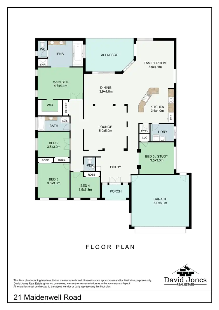 Floorplan of Homely house listing, 21 Maidenwell Road, Ormeau QLD 4208