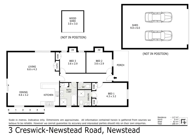 Floorplan of Homely house listing, 3 Creswick-Newstead Road, Newstead VIC 3462