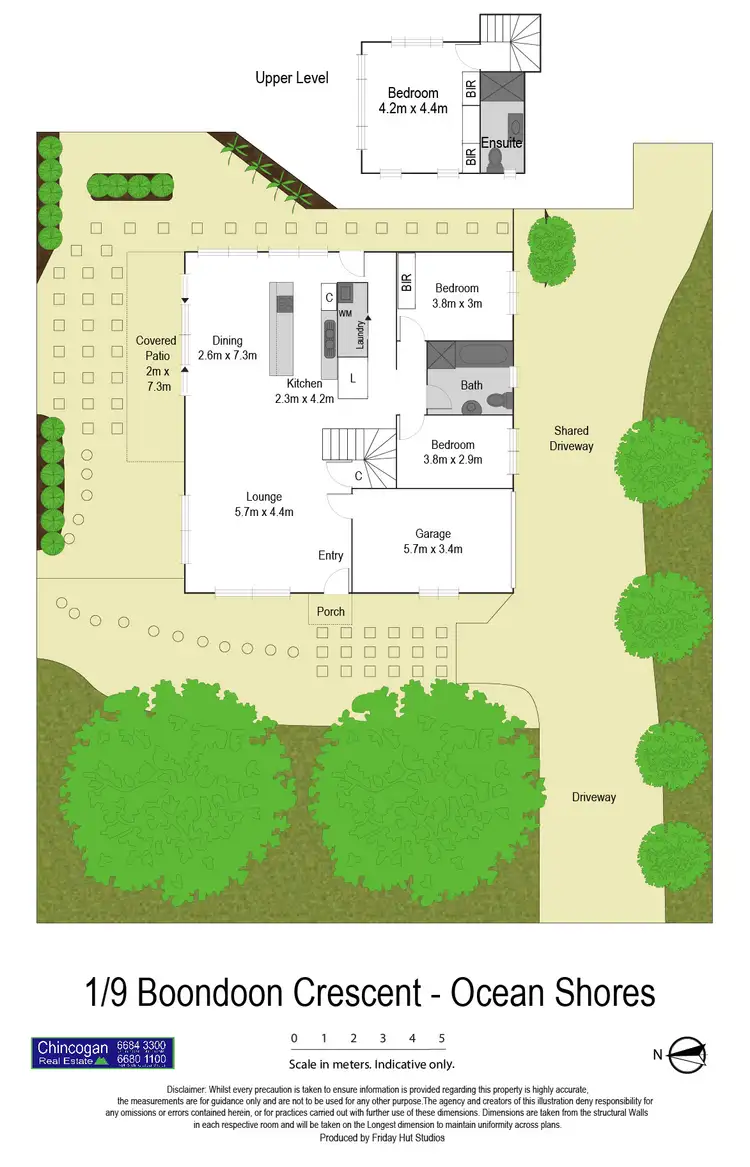 Floorplan of Homely house listing, 1/9 Boondoon Crescent, Ocean Shores NSW 2483