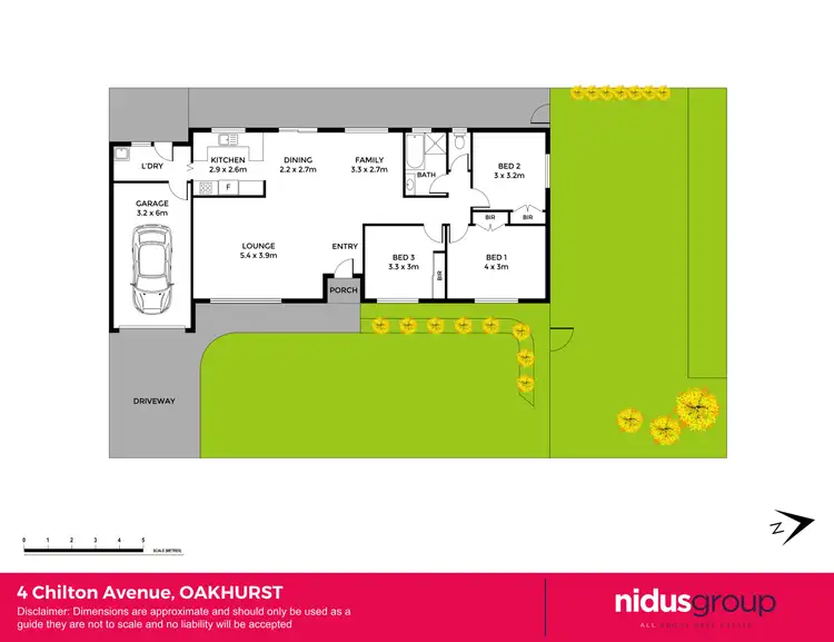 Floorplan of Homely semi-detached listing, 4 Chilton Avenue, Oakhurst NSW 2761