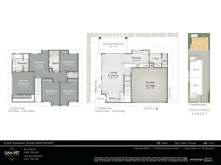 Floorplan of Homely townhouse listing, 104 Pohlman Street, Southport QLD 4215