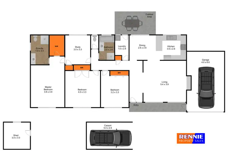 Floorplan of Homely house listing, 9 Myrtle Crescent, Traralgon VIC 3844