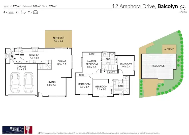Floorplan of Homely house listing, 12 Amphora Drive, Balcolyn NSW 2264