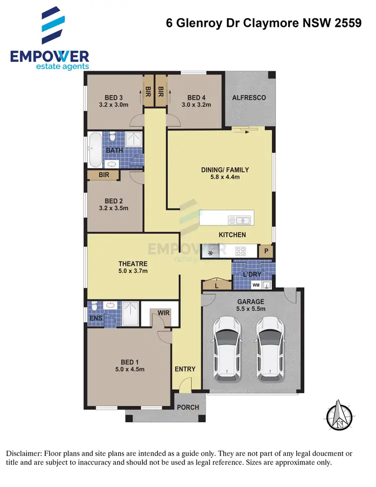 Floorplan of Homely house listing, 6 Glenroy Drive, Claymore NSW 2559