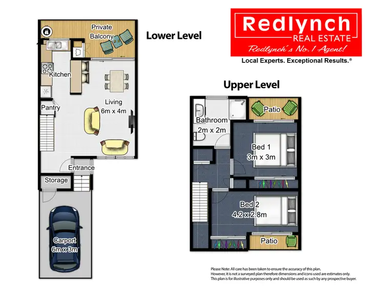 Floorplan of Homely townhouse listing, 2/74 Old Smithfield Road, Freshwater QLD 4870