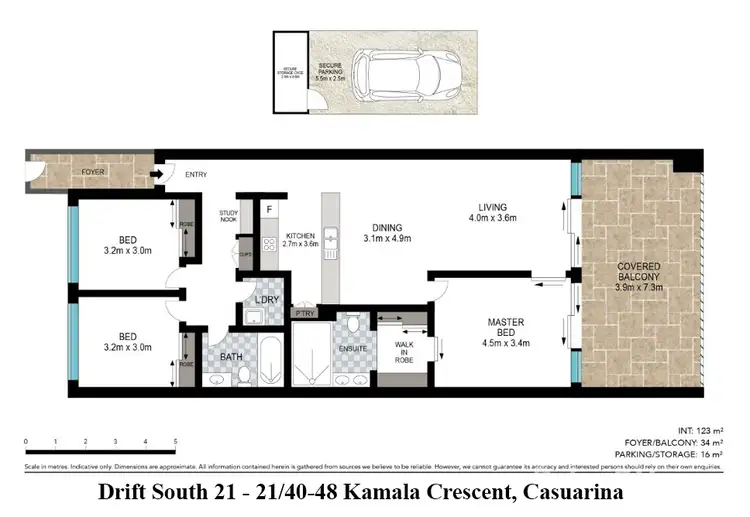 Floorplan of Homely apartment listing, 21/40 Kamala Crescent, Casuarina NSW 2487