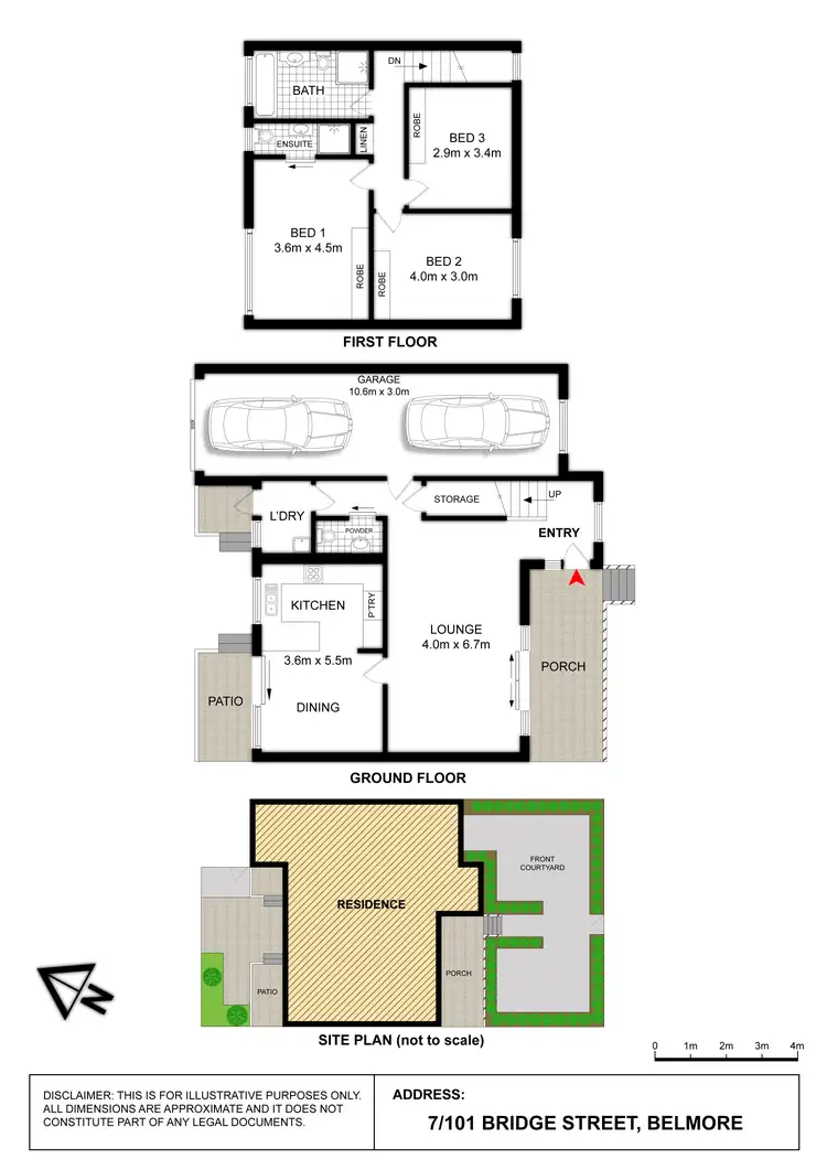 Floorplan of Homely townhouse listing, 7/101 Bridge Road, Belmore NSW 2192