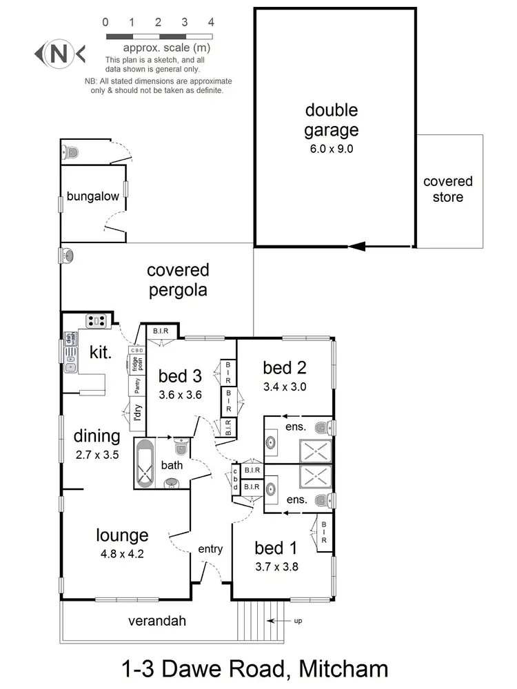 Floorplan of Homely house listing, 3 Dawe Road, Mitcham VIC 3132