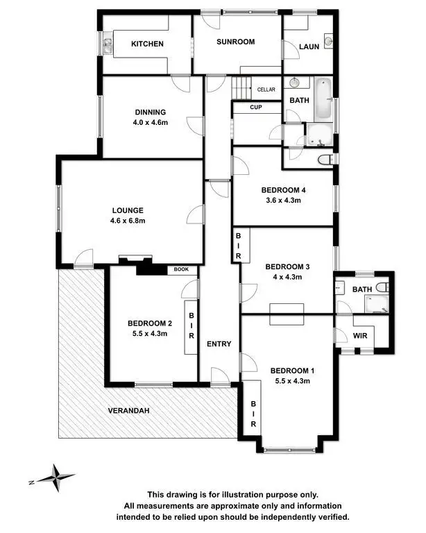 Floorplan of Homely house listing, 55 Bay Road, Mount Gambier SA 5290