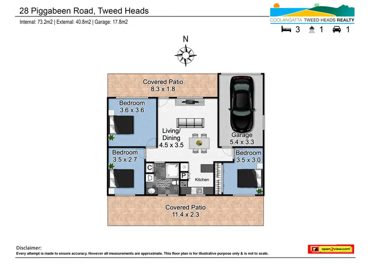 Floorplan of Homely house listing, 28 Piggabeen Road, Tweed Heads West NSW 2485