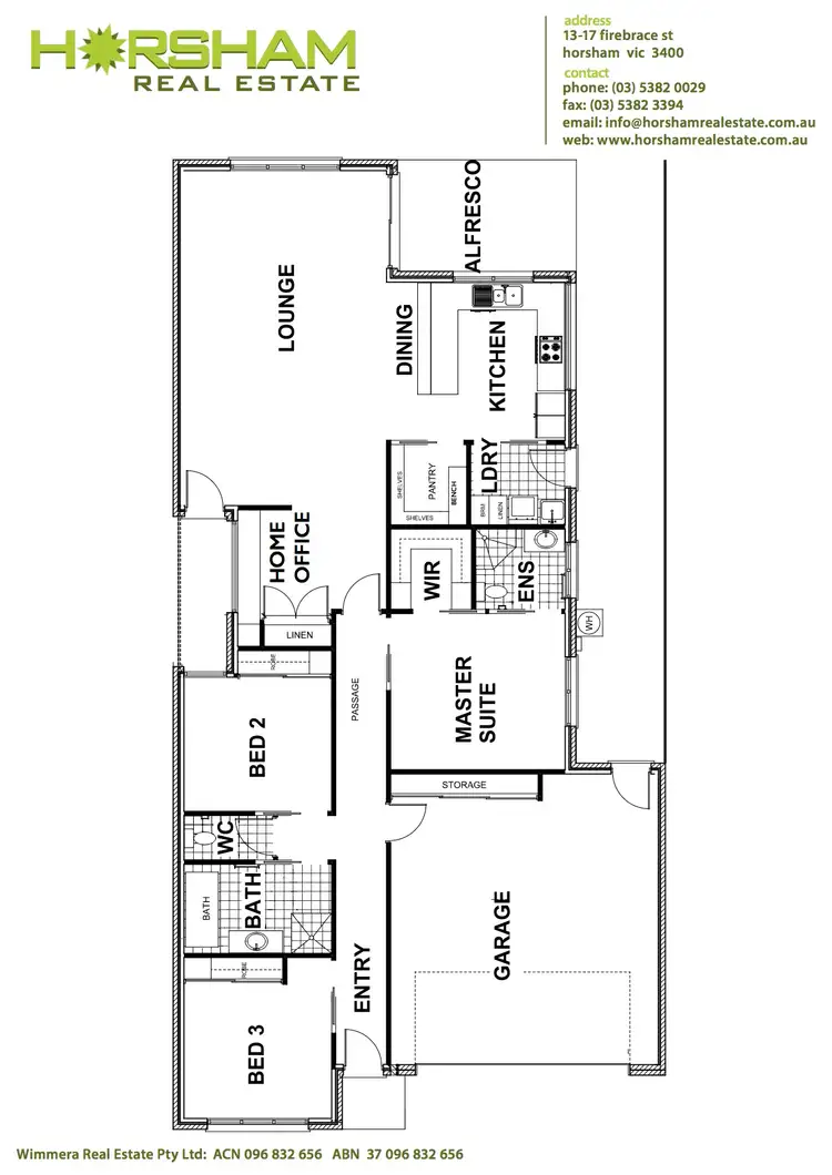 Floorplan of Homely townhouse listing, 85 Natimuk Road, Horsham VIC 3400