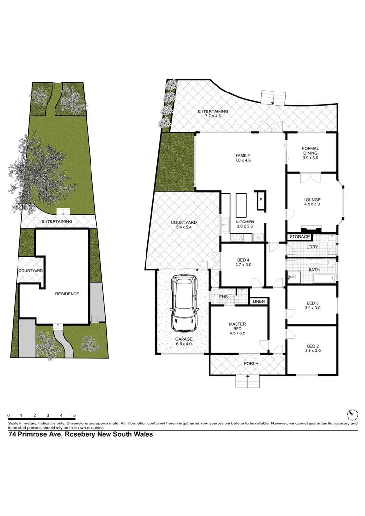 Floorplan of Homely house listing, 74 Primrose Avenue, Rosebery NSW 2018