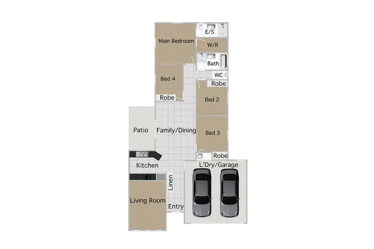 Floorplan of Homely house listing, 22 SANDPIPER CIRCUIT, Leichhardt QLD 4305