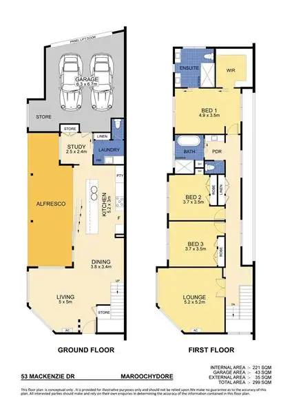 Floorplan of Homely house listing, 53 Mackenzie Drive, Maroochydore QLD 4558