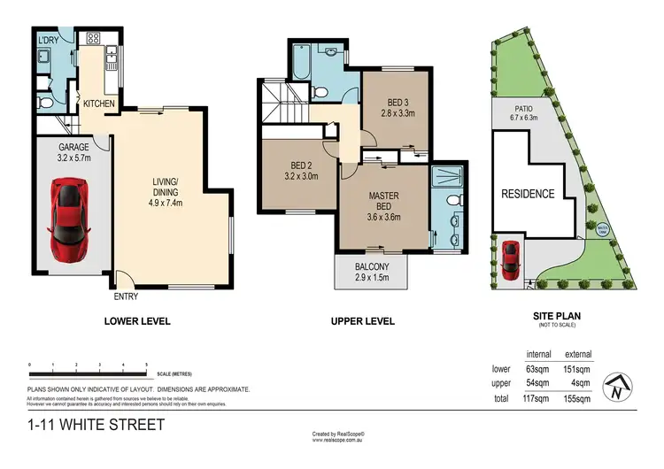 Floorplan of Homely townhouse listing, 1/11 White Street, Everton Park QLD 4053