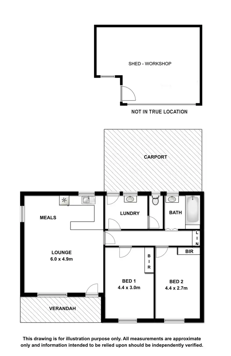 Floorplan of Homely house listing, 22 Wyrie Road, Millicent SA 5280