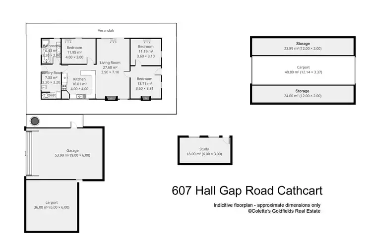 Floorplan of Homely rural property listing, 607 Ararat-Halls Gap Road, Cathcart VIC 3377