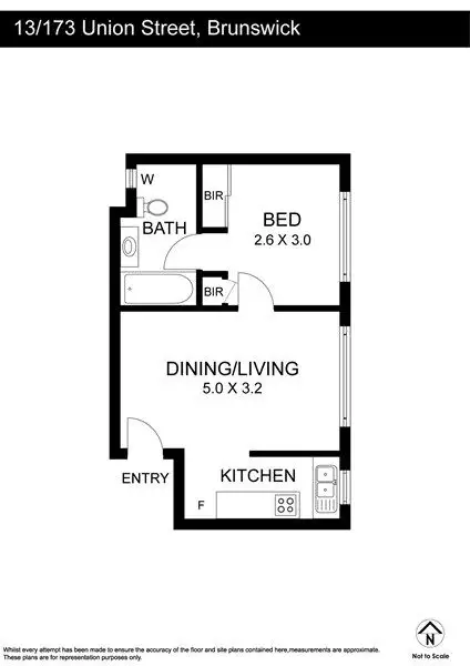 Floorplan of Homely apartment listing, 13/173 Union St, Brunswick West VIC 3055