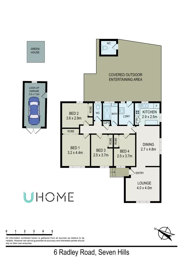 Floorplan of Homely house listing, 6 Radley Road, Seven Hills NSW 2147