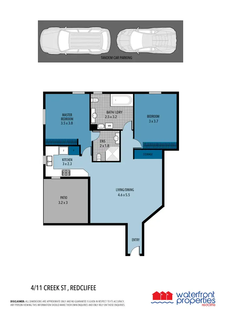 Floorplan of Homely unit listing, 4/11 CREEK STREET, Redcliffe QLD 4020