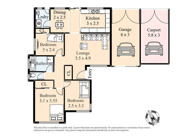 Floorplan of Homely house listing, 13 Wonnai Place, Claremont Meadows NSW 2747
