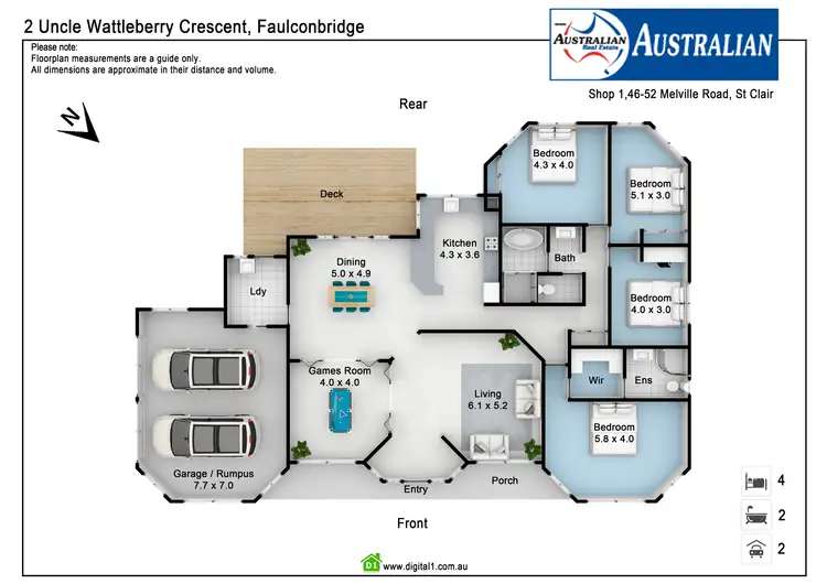 Floorplan of Homely house listing, 2 Uncle Wattleberry Crescent, Faulconbridge NSW 2776