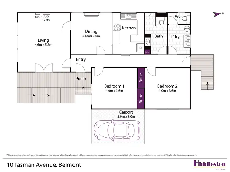 Floorplan of Homely house listing, 10 Tasman Avenue, Belmont VIC 3216
