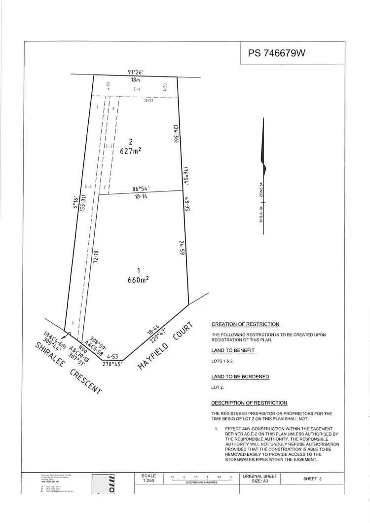 Floorplan of Homely house listing, 3 Shiralee Crescent, Horsham VIC 3400