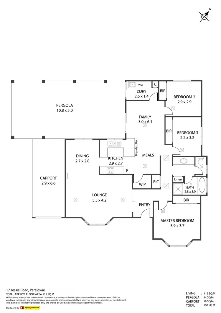 Floorplan of Homely house listing, 17 JESSIE ROAD, Paralowie SA 5108