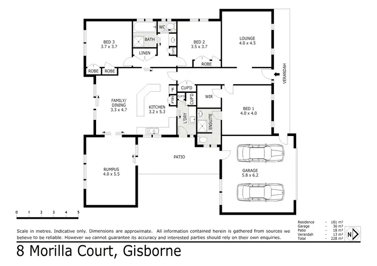 Floorplan of Homely house listing, 8 Morilla Court, Gisborne VIC 3437