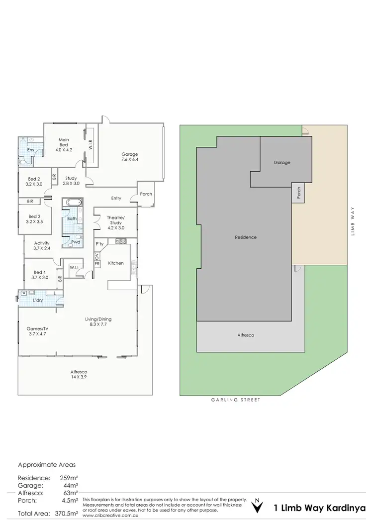 Floorplan of Homely house listing, 1 Limb Way, Kardinya WA 6163
