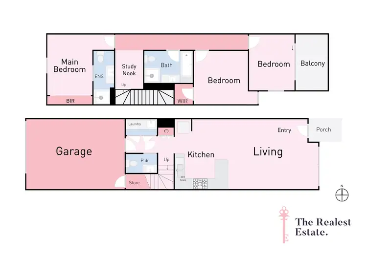 Floorplan of Homely townhouse listing, 2/90 Saltlake Boulevard, Wollert VIC 3750