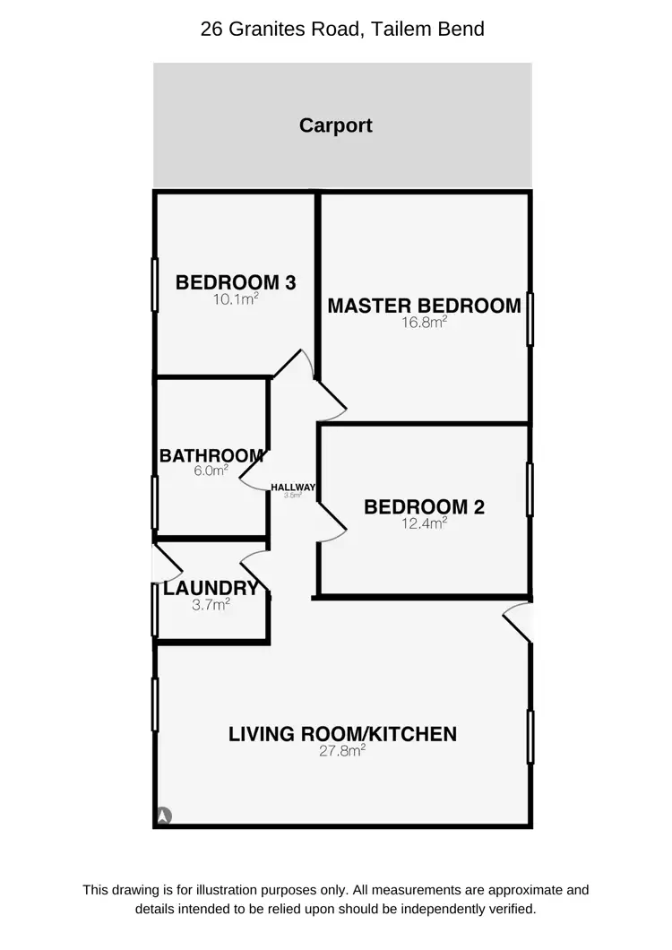 Floorplan of Homely house listing, 26 Granites Road, Tailem Bend SA 5260