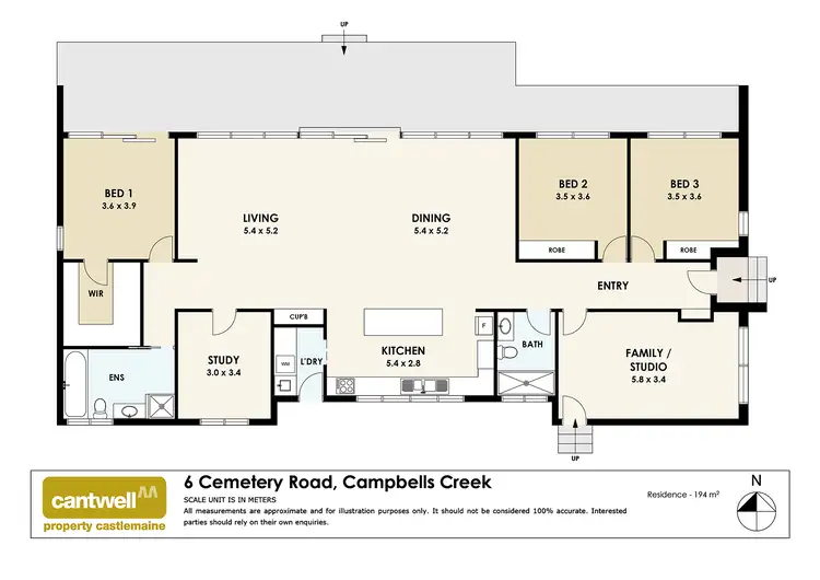 Floorplan of Homely house listing, 6 Cemetery Road, Campbells Creek VIC 3451