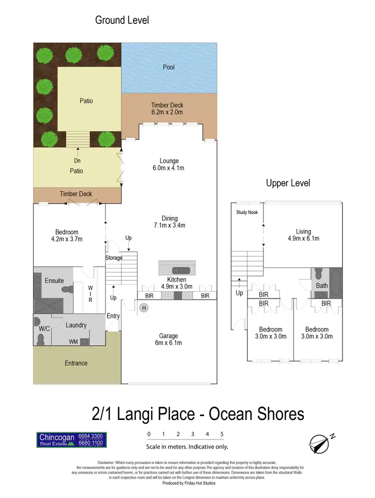 Floorplan of Homely house listing, 2/1 Langi Place, Ocean Shores NSW 2483