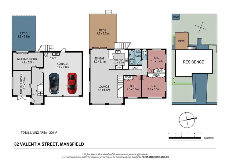Floorplan of Homely house listing, 82 Valentia Street, Mansfield QLD 4122