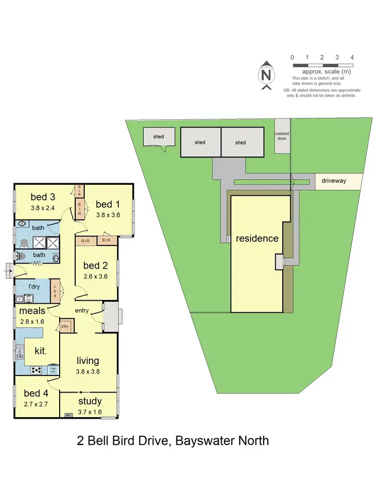 Floorplan of Homely house listing, 2 Bell Bird Drive, Bayswater North VIC 3153