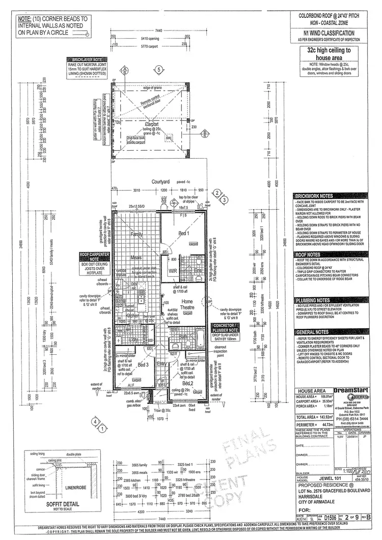 Floorplan of Homely house listing, 65 Gracefield Boulevard, Harrisdale WA 6112