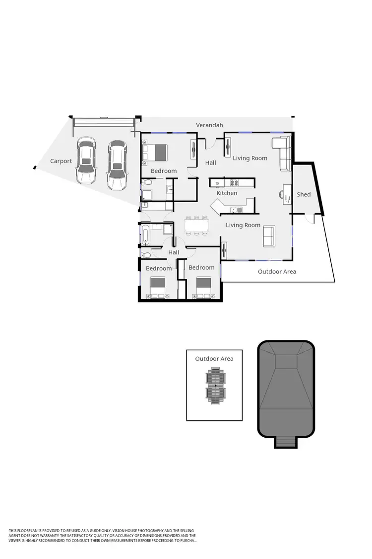 Floorplan of Homely house listing, 4 MERINDA COURT, Mildura VIC 3500