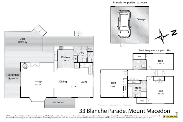 Floorplan of Homely house listing, 33 Blanche Parade, Mount Macedon VIC 3441