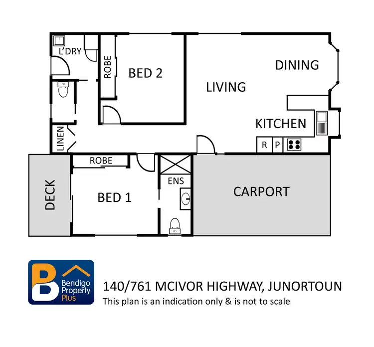 Floorplan of Homely retirement listing, 140/761 McIvor Highway, Junortoun VIC 3551