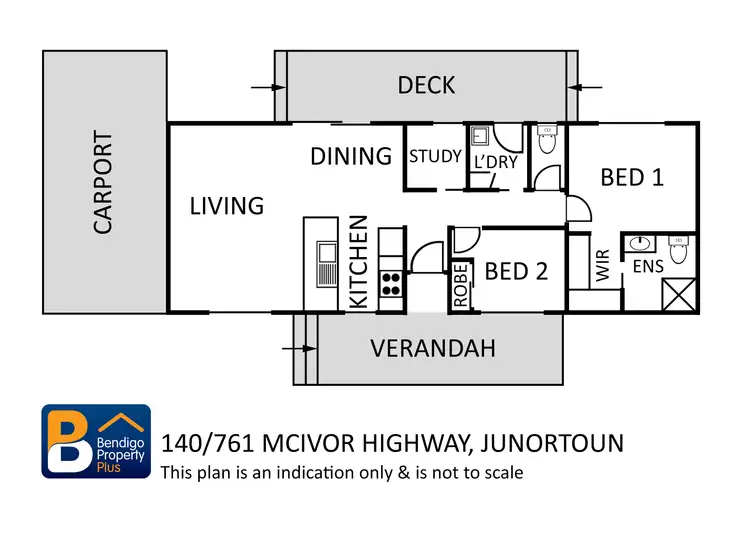 Floorplan of Homely retirement listing, 144/761 McIvor Highway, Junortoun VIC 3551