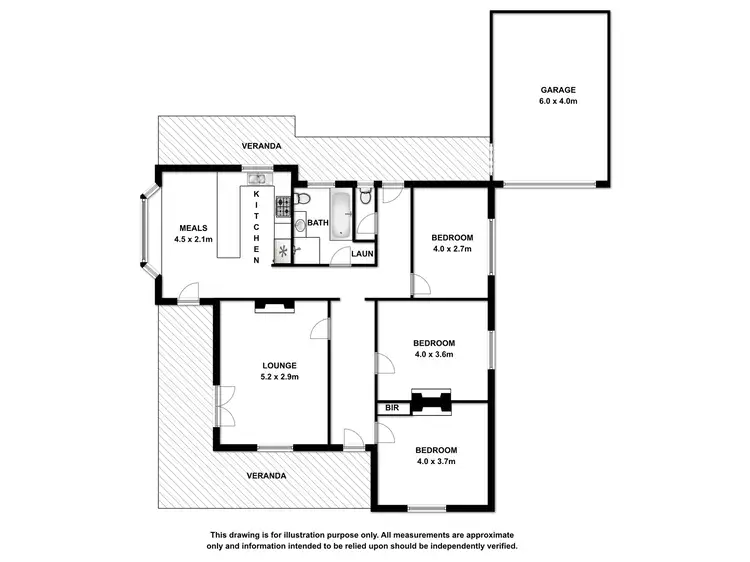 Floorplan of Homely house listing, 13 Doughty Street, Mount Gambier SA 5290