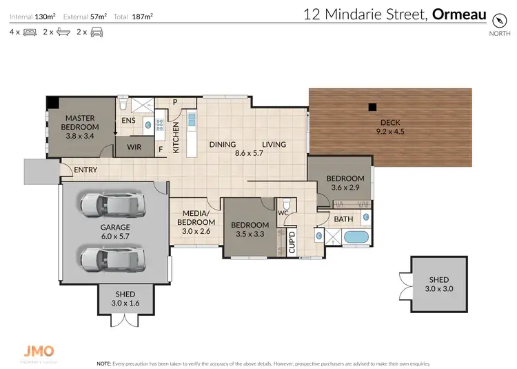 Floorplan of Homely house listing, 12 Mindarie Street, Ormeau QLD 4208