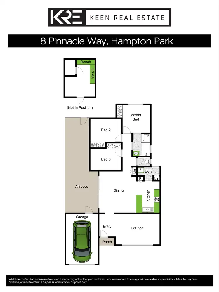 Floorplan of Homely house listing, 8 Pinnacle Way, Hampton Park VIC 3976