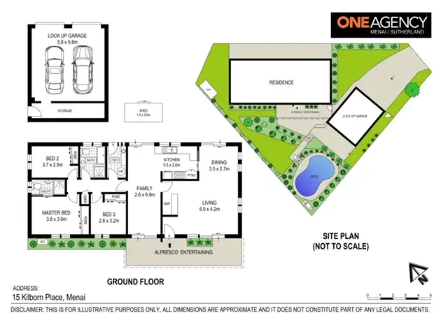 Floorplan of Homely house listing, 15 Kilborn Place, Menai NSW 2234